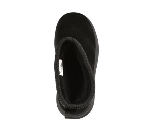 Ghete sport, dama, PASS COLLECTION, Z870008A, negru, piele intoarsa